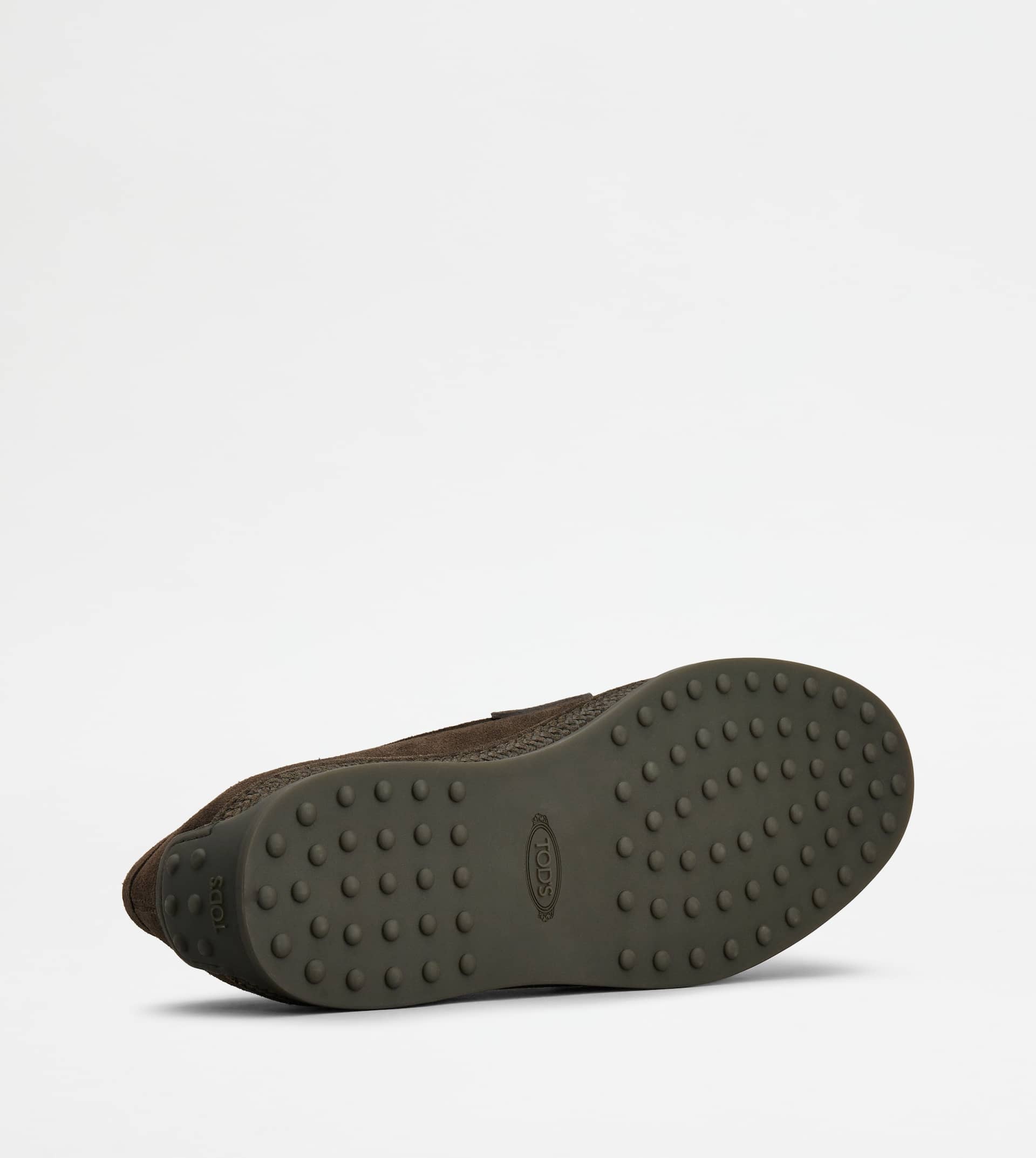 LOAFERS IN SUEDE - BROWN - 4