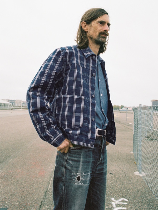 Dante II Indigo Check Jacket Blue - 3