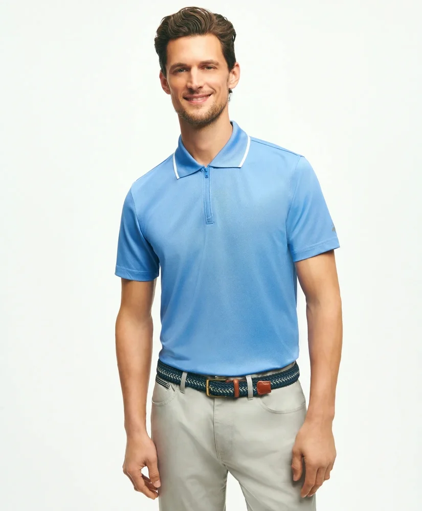 Performance Series Quarter-Zip Pique Polo Shirt - 1
