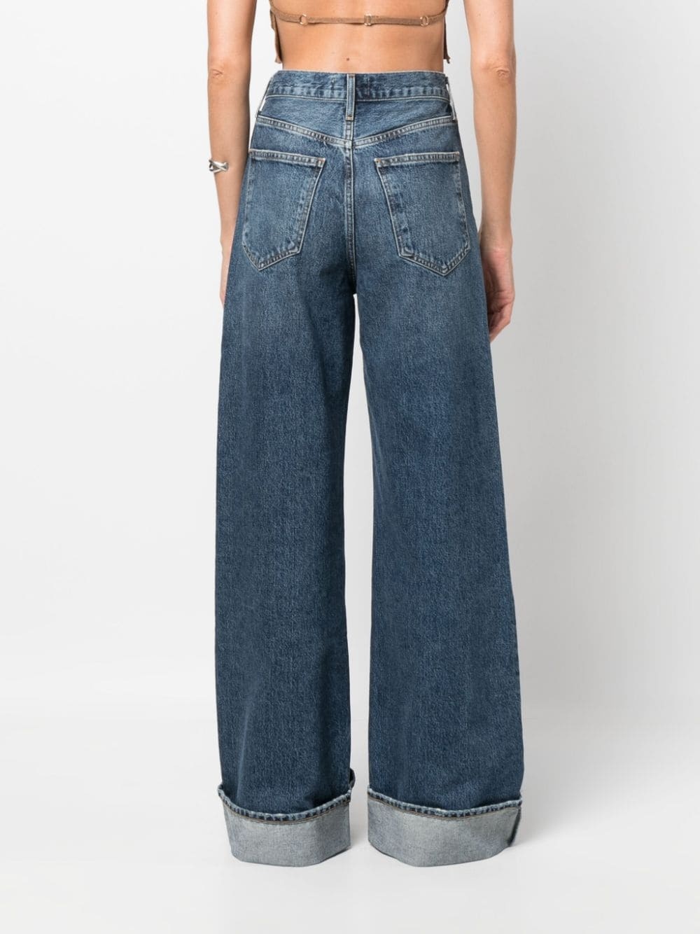 Dame wide-leg organic-cotton jeans - 4
