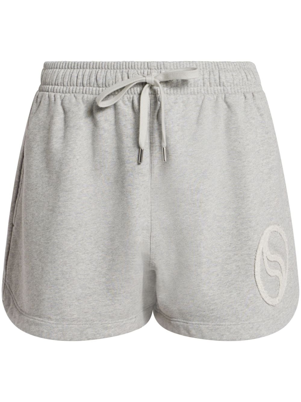 logo-appliquÃ© cotton shorts - 1