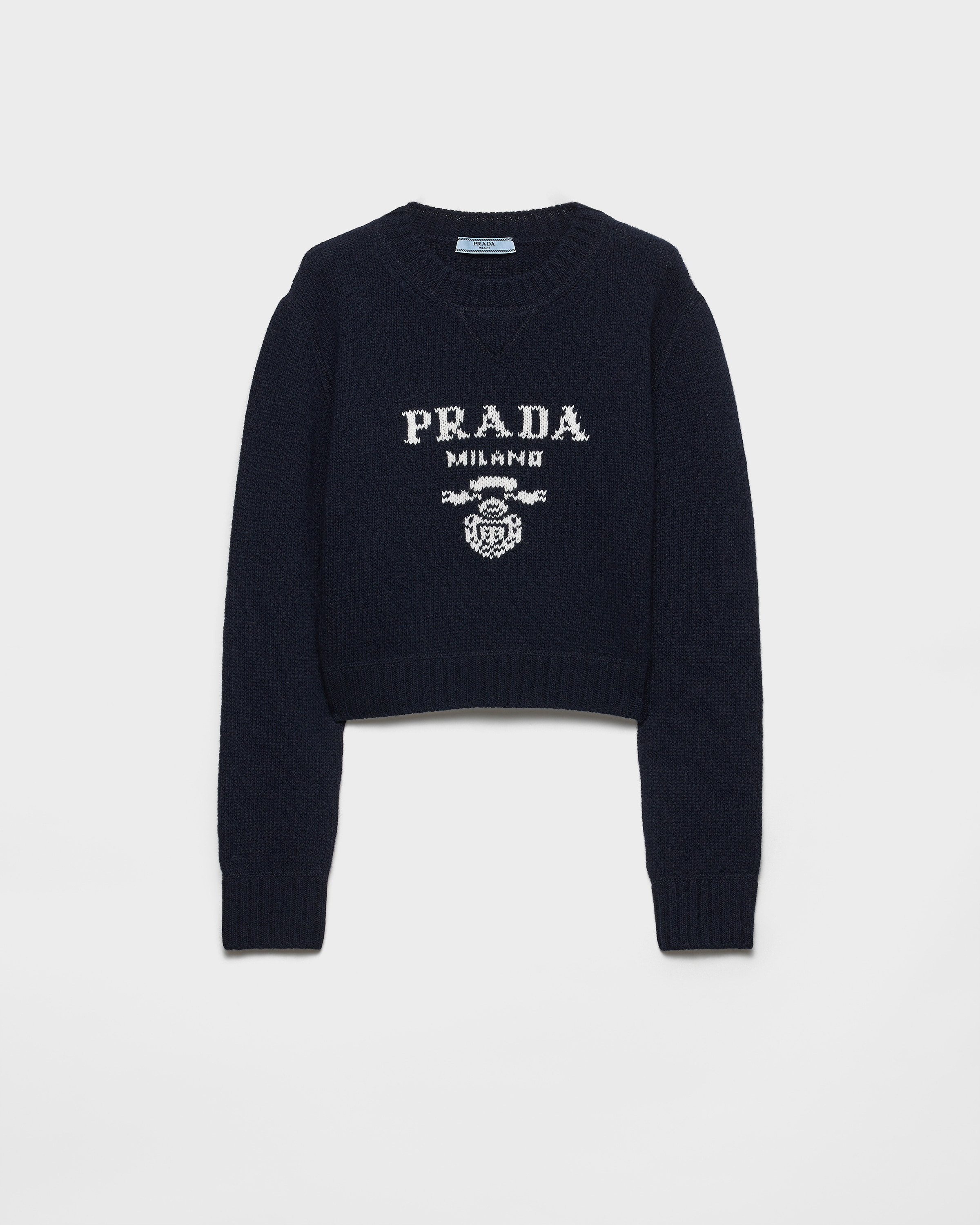 Wool and cashmere crew-neck sweater - 1