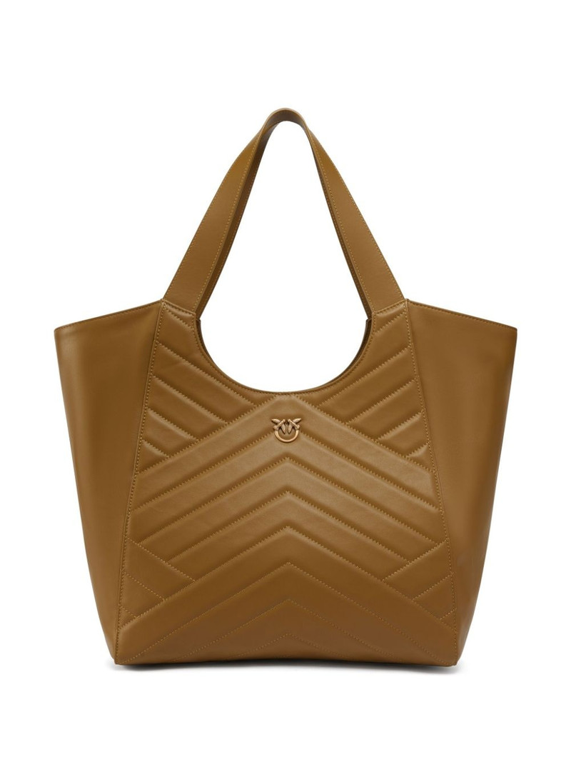 chevron-quilted 토트 백 1