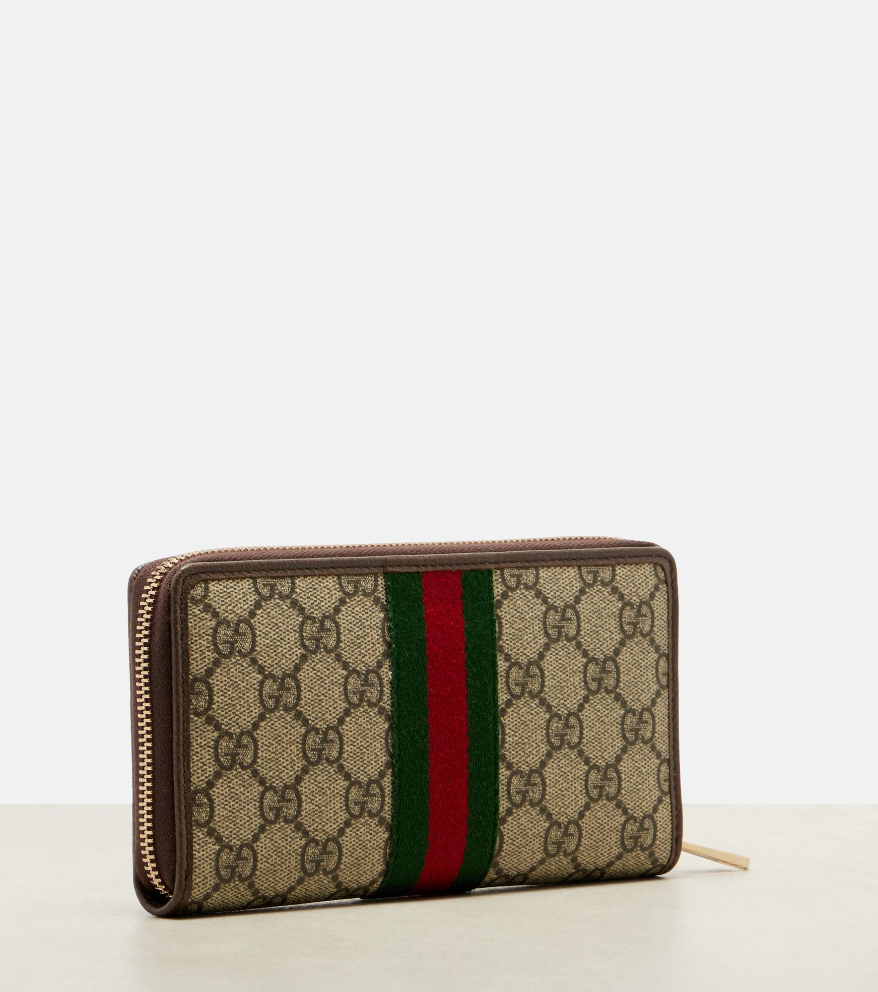 Ophidia leather-trimmed wallet - 3