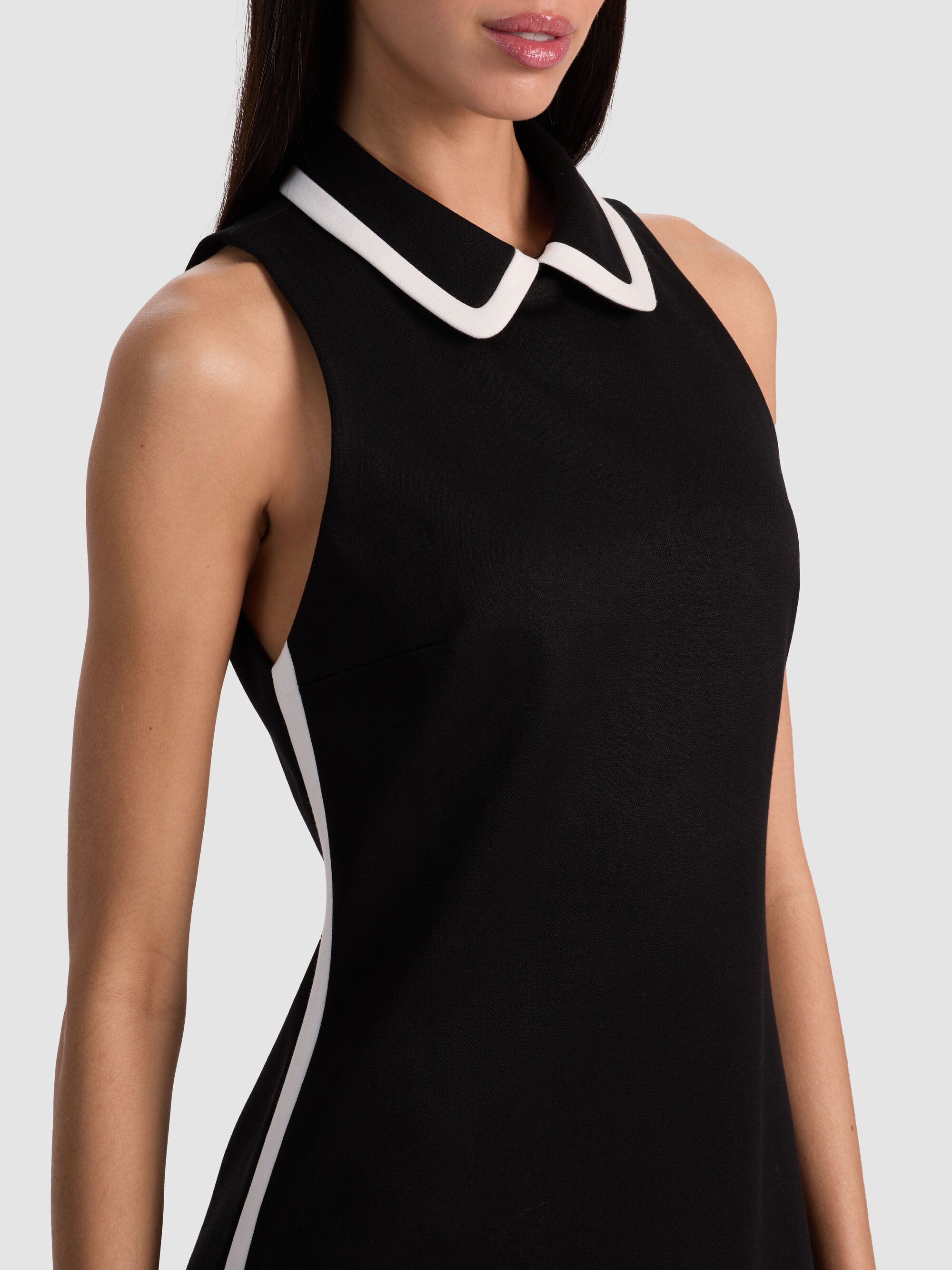 VELIA COLLARED MINI DRESS - 3