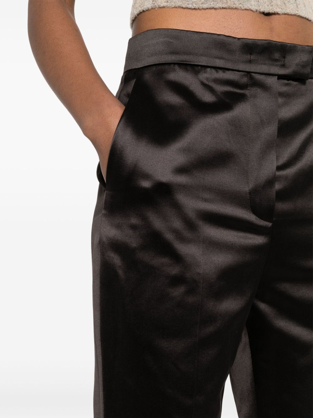 bootcut satin trousers - 5