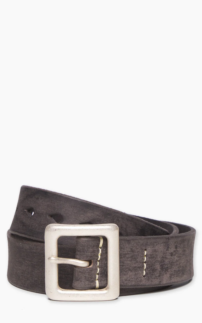 FULLCOUNT 6211 WILD LEATHER GARRISON BELT BLACK - 1
