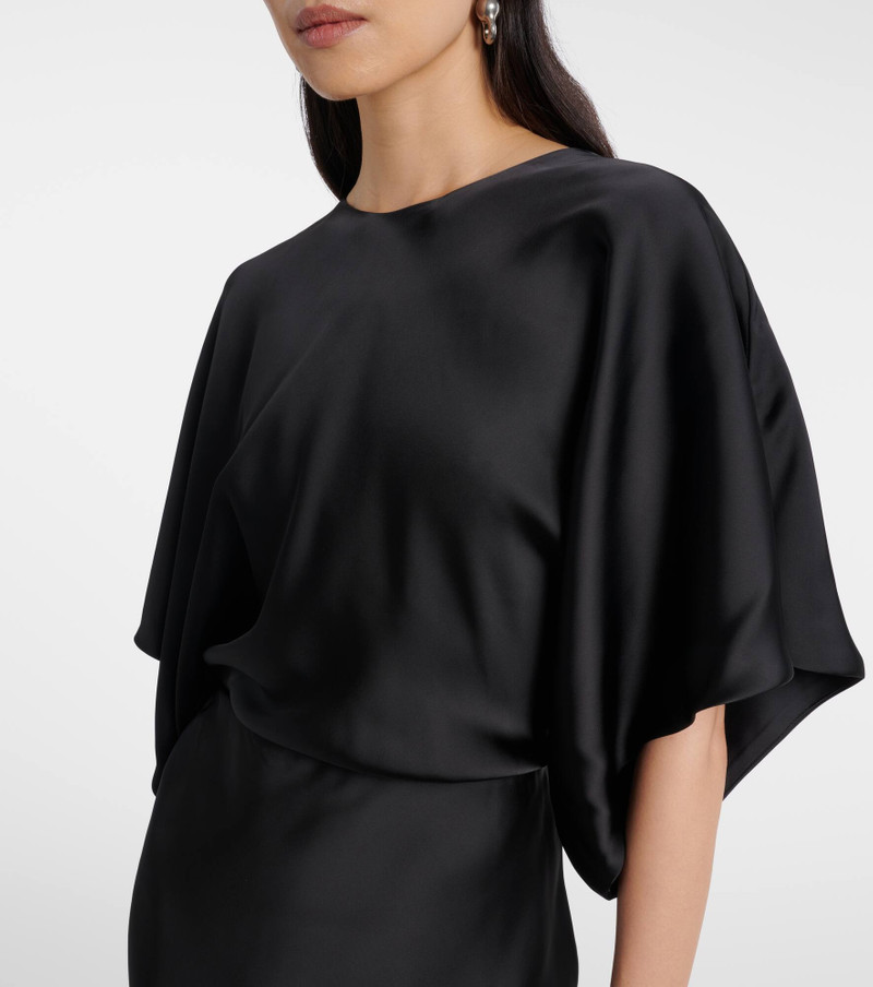 Obie draped satin gown 4