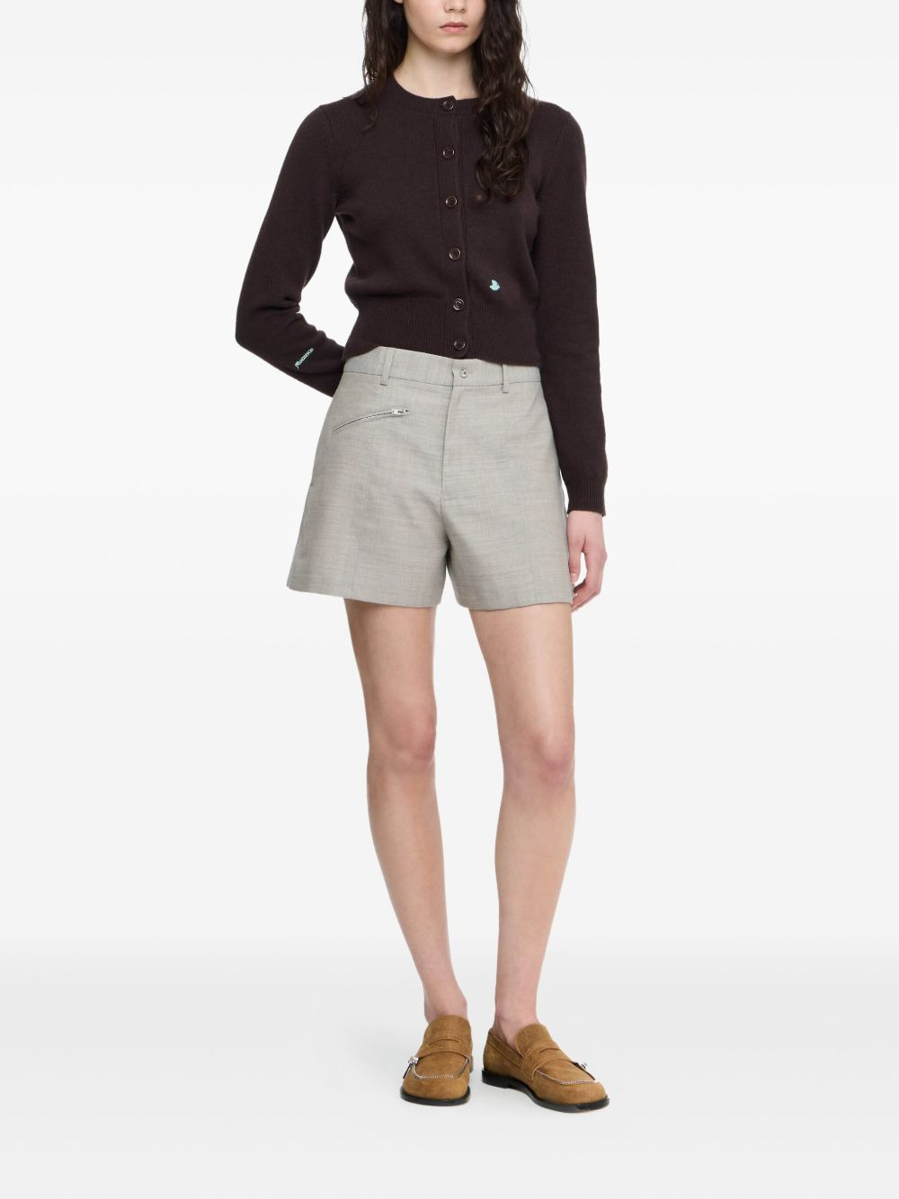 embroidered cardigan - 2