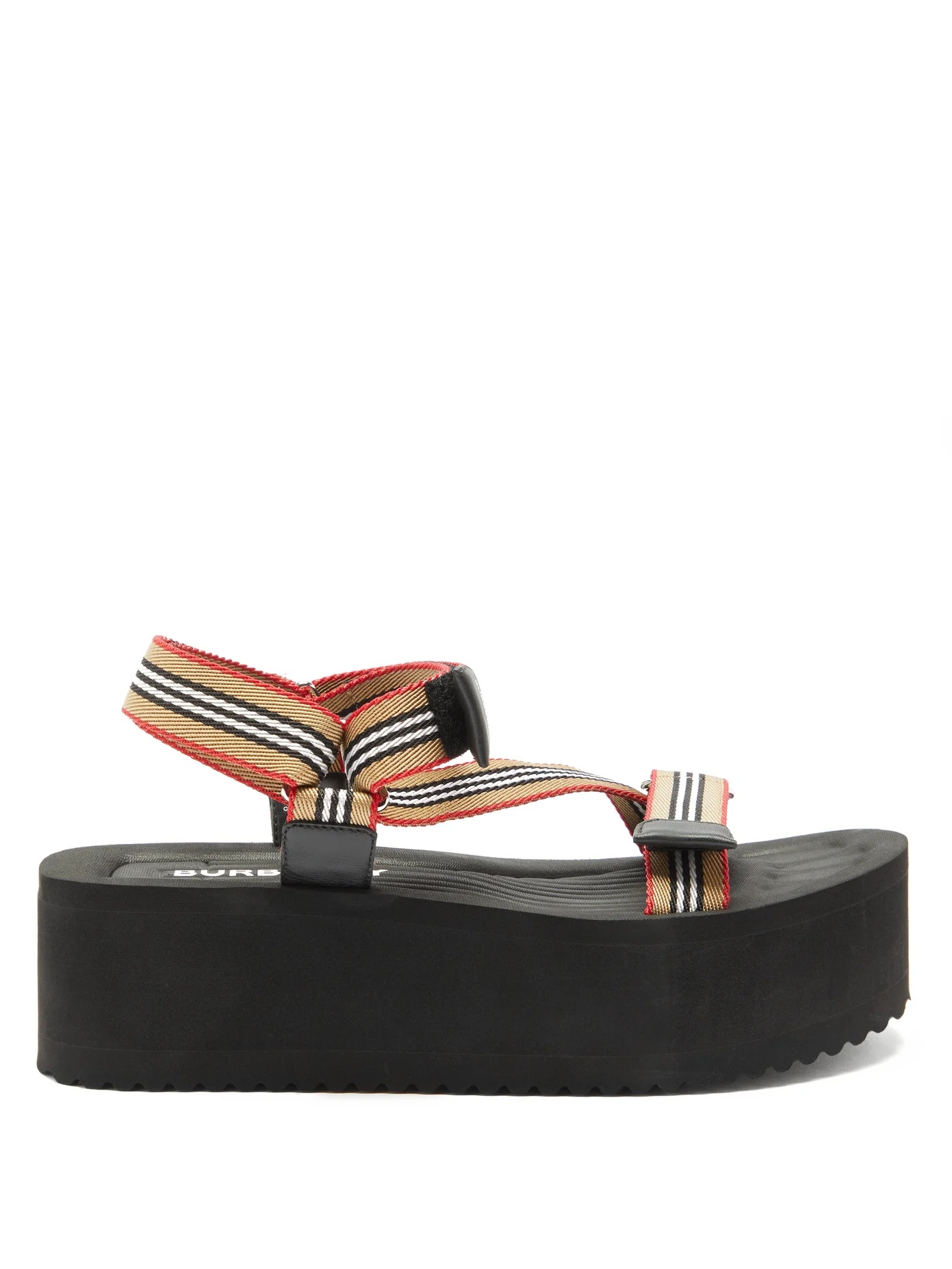 Patterson Icon-stripe flatform sandals - 1