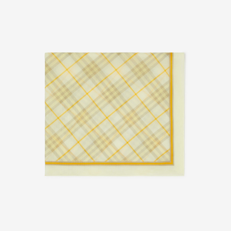 Check Cotton Scarf 1