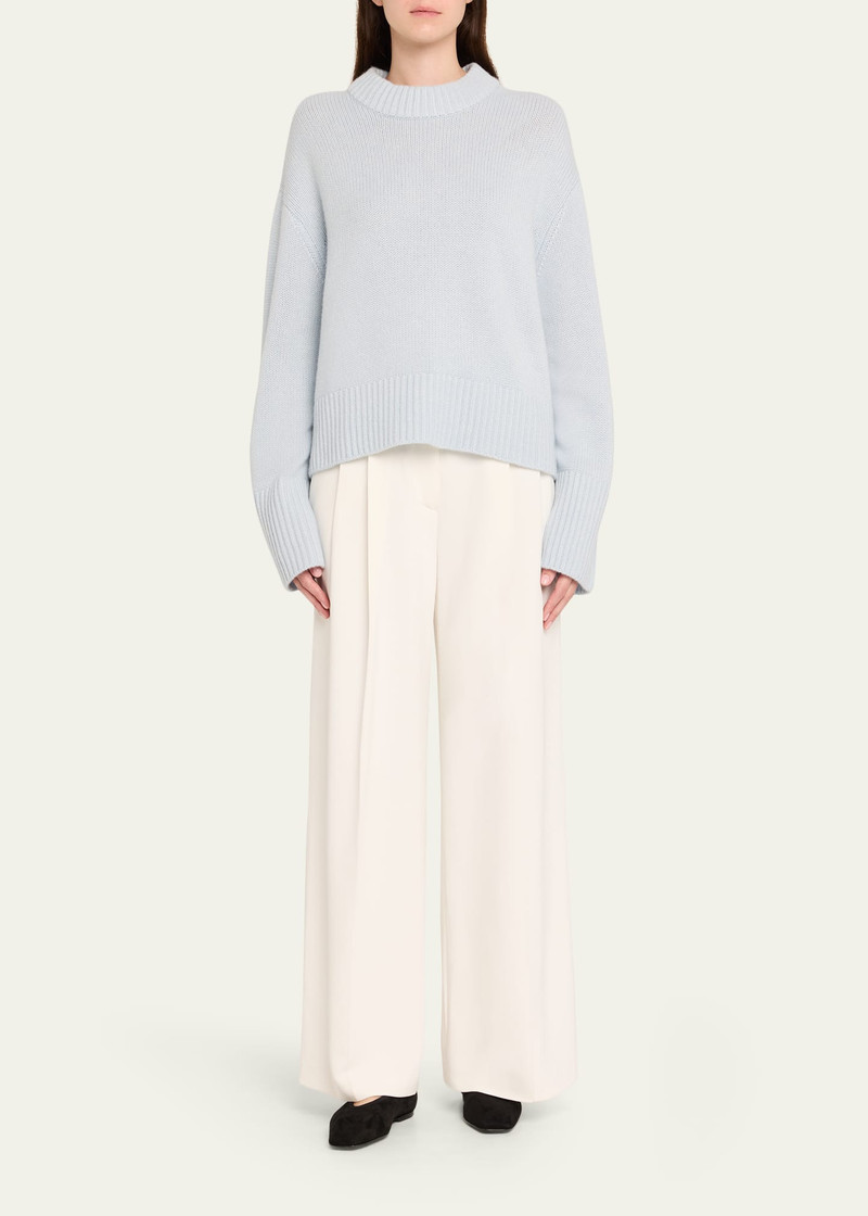 LISA YANG Sony Cashmere Drop-Shoulder Crewneck Sweater outlook