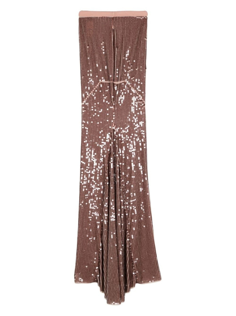 Rick Owens Lilies sequin-design mermaid maxi skirt outlook