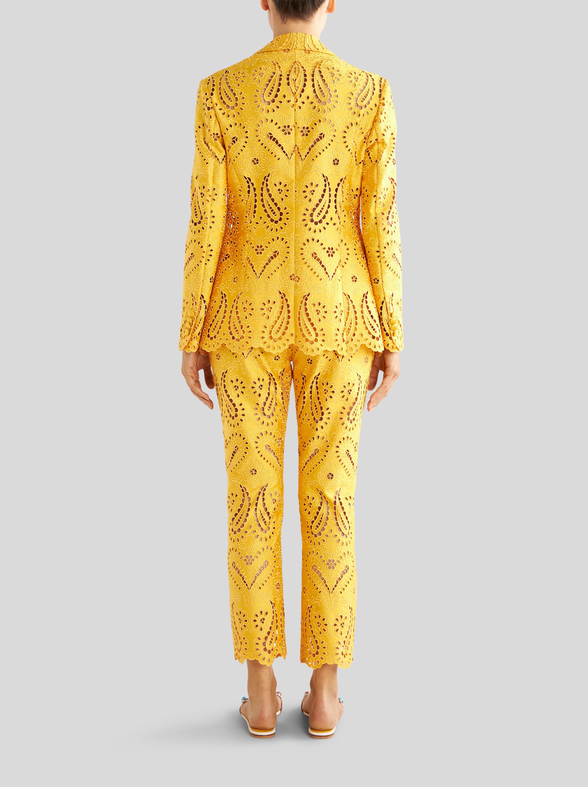 TAILORED PAISLEY PATTERN SANGALLO JACKET - 4