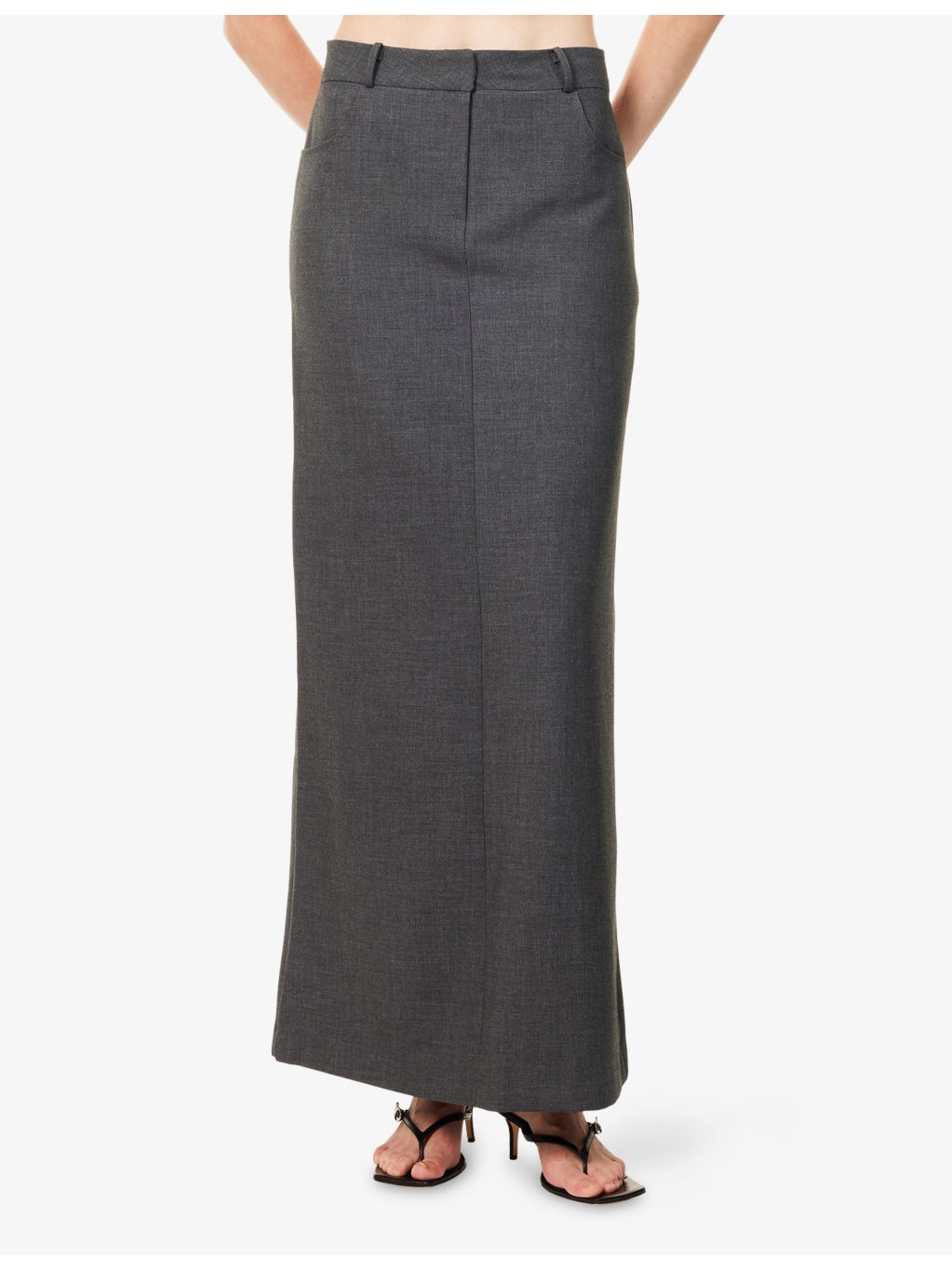 Malvo Long Woven Pencil Skirt - 3