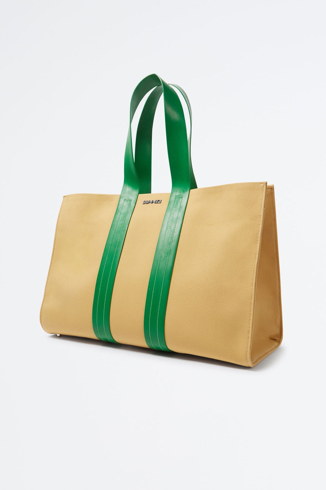 PARALLELEPIPEDO BAG / beige & green - 2