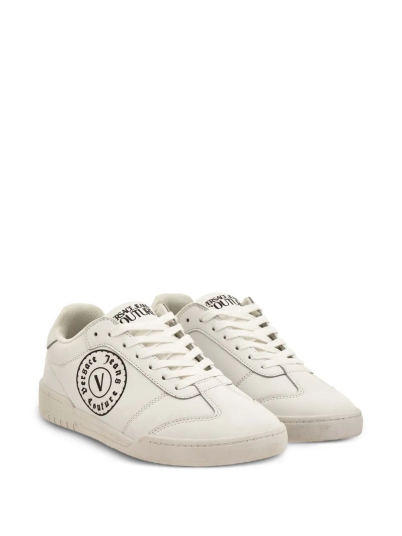 VERSACE JEANS COUTURE Leather sneakers with logo outlook