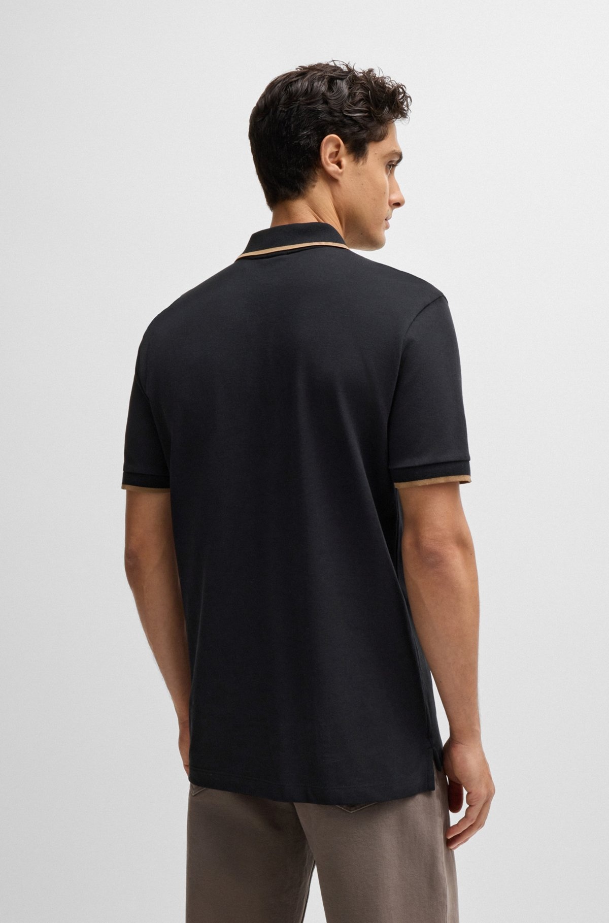 COTTON-PIQUÉ POLO SHIRT WITH LOGO DETAIL - 5