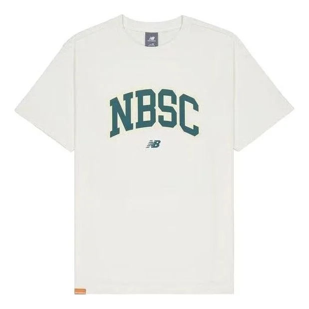 New Balance Big NBSC Graphic T-Shirt 'White Green' AMT42322-CIC - 1