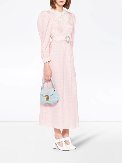 Miu Miu belted midi dress outlook