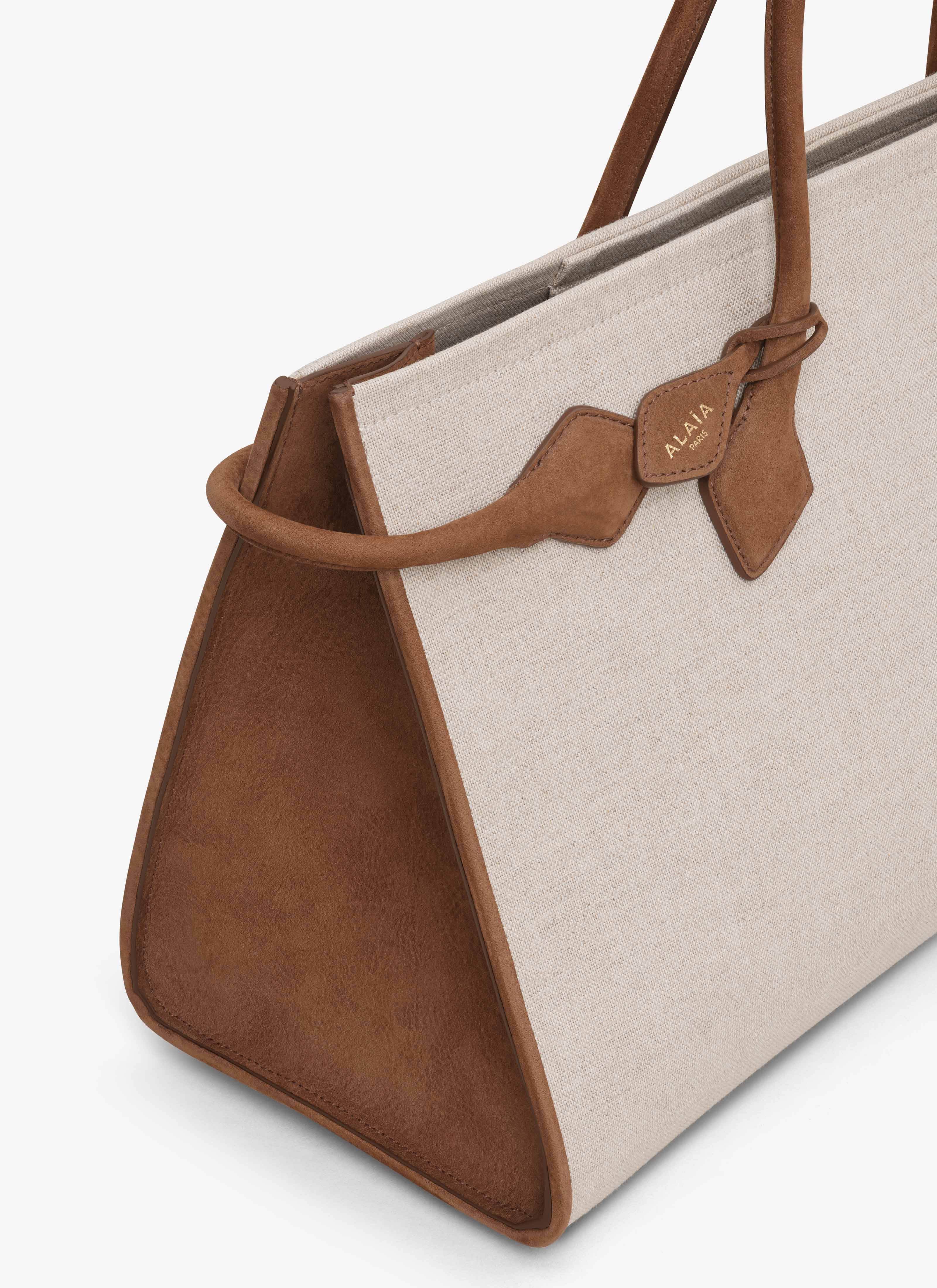 LE TECKEL TOTE BAG IN CANVAS AND NUBUCK - 5