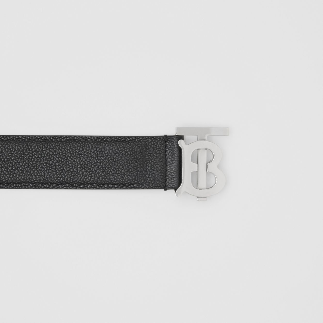 Monogram Motif Grainy Leather Belt - 5