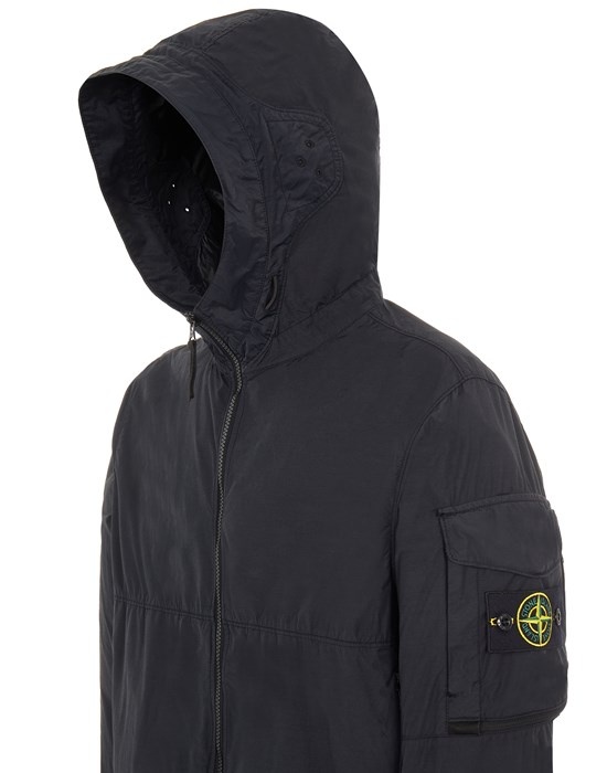 Stone Island 40632 NASLAN LIGHT WATRO GARMENT DYED BLACK | REVERSIBLE