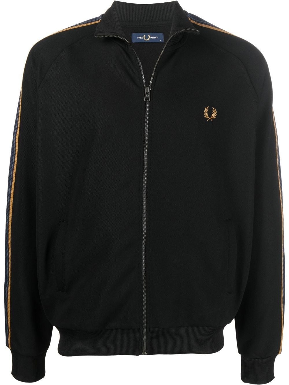 embroidered-logo zip-fastening sweatshirt - 1