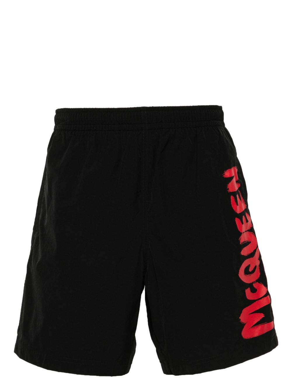 logo-print swim shorts - 1