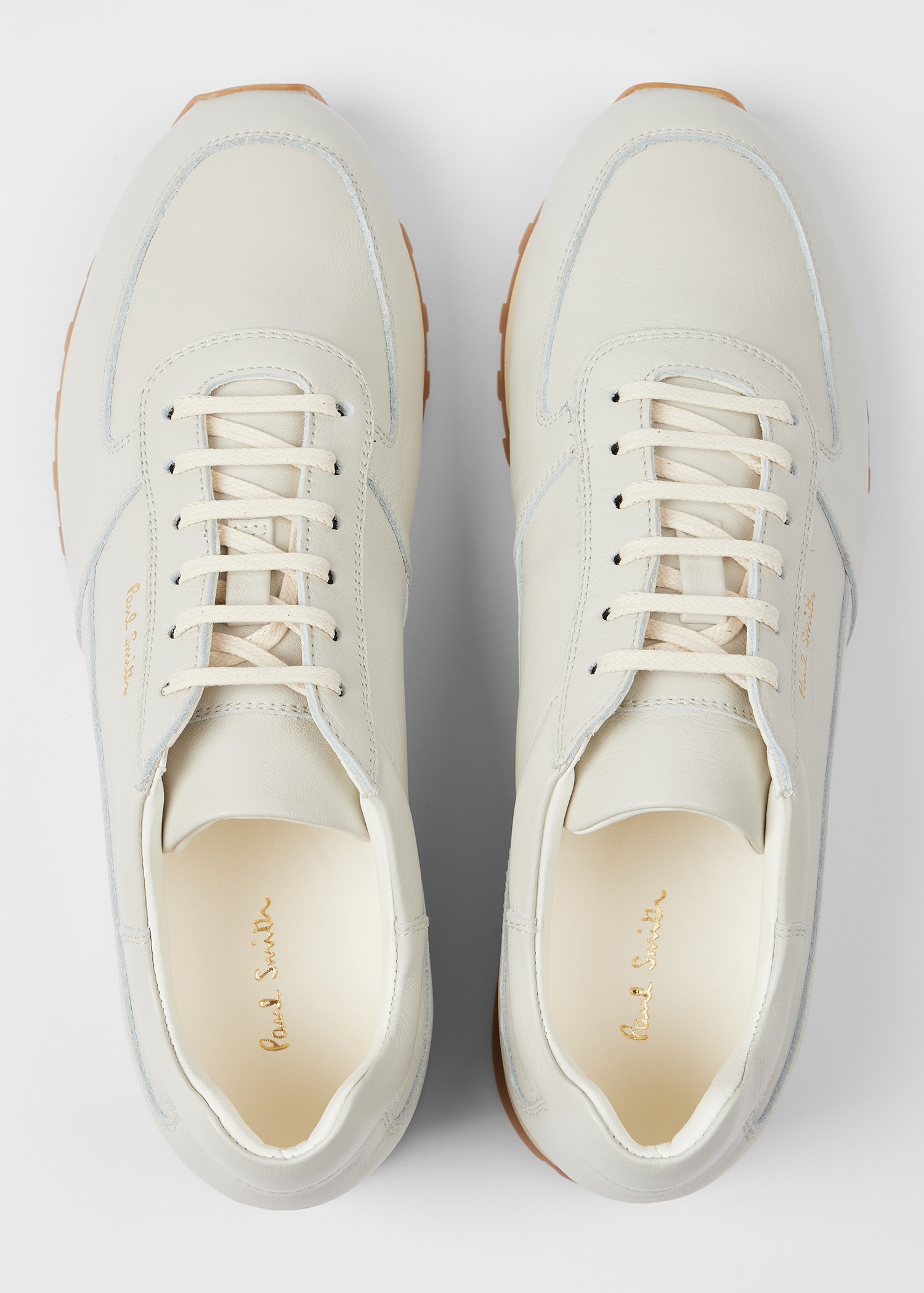 Women's Stone 'Velo' Leather Retro Trainers - 5