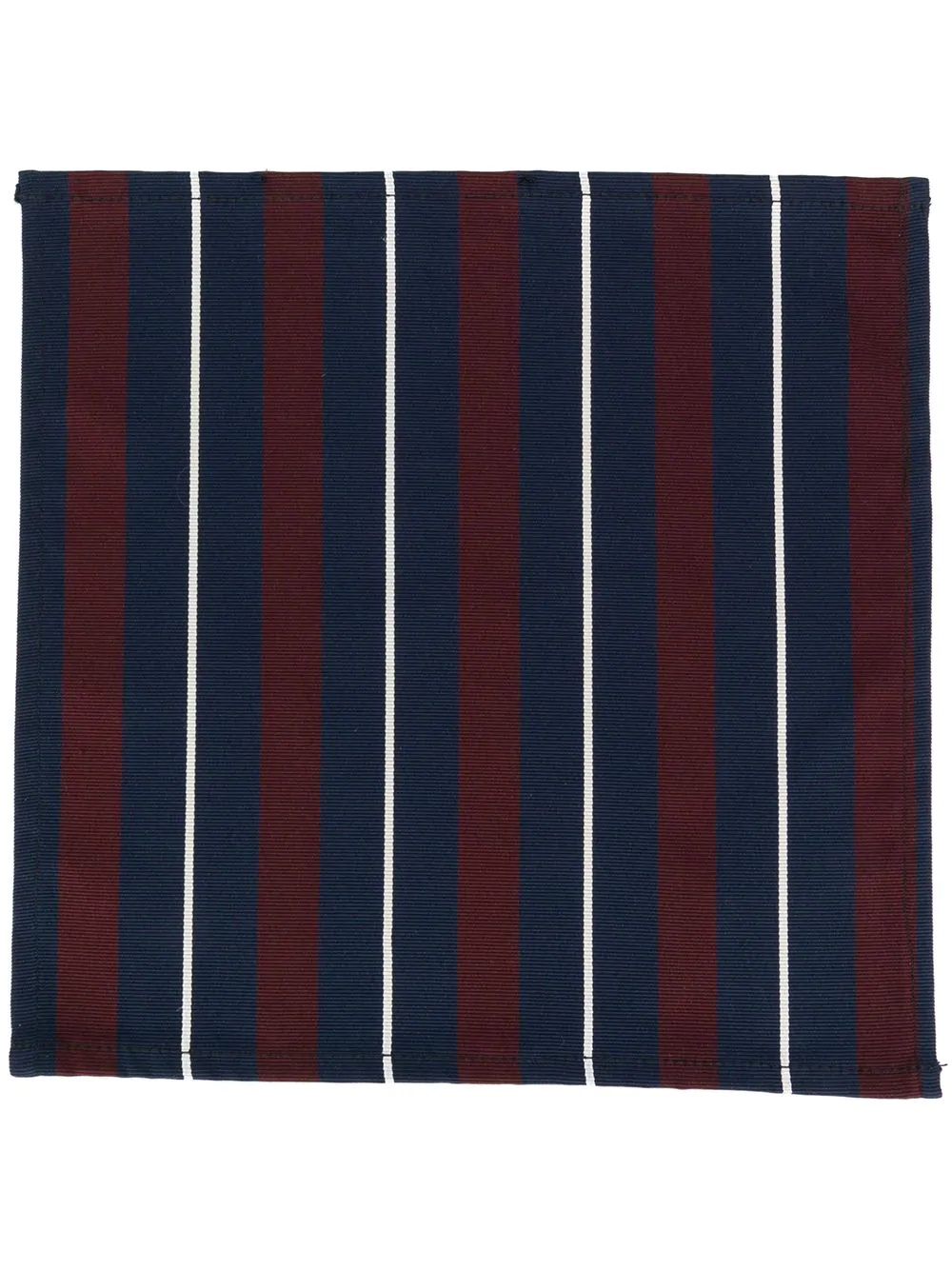 striped cotton pocket square - 2