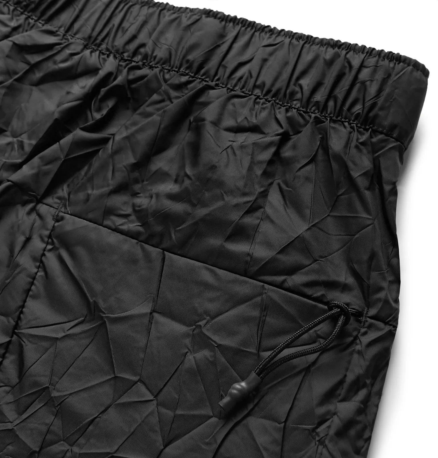 Sportswear Tech Pack Webbing-Trimmed Belted Crinkled-Nylon Shorts - 5