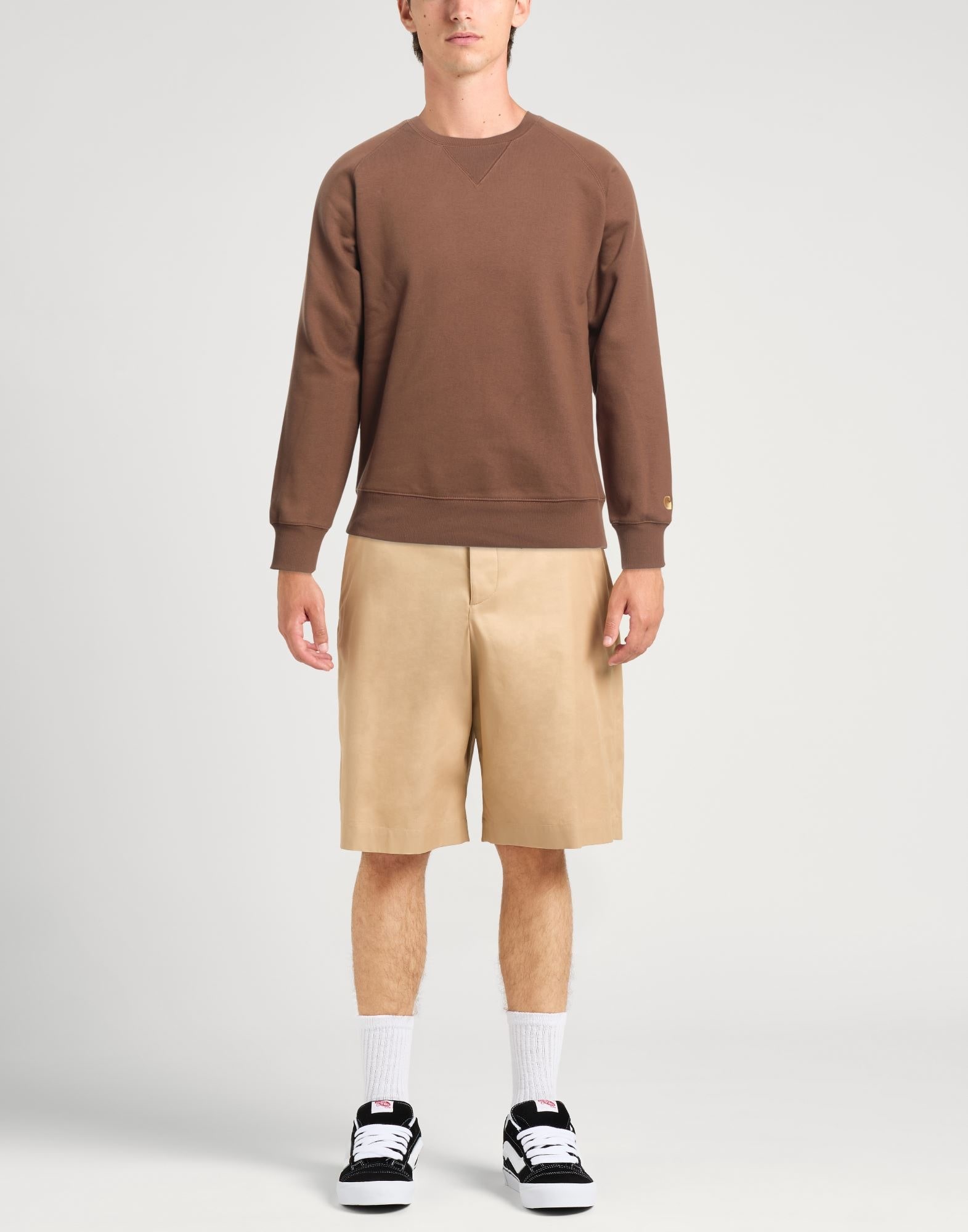 Khaki Men's Sweatshirt - 2