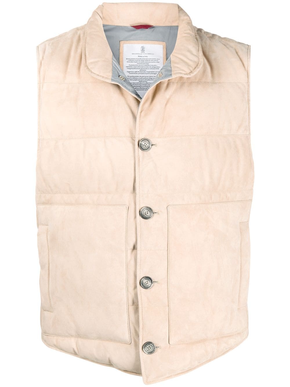 sleeveless padded gilet - 1