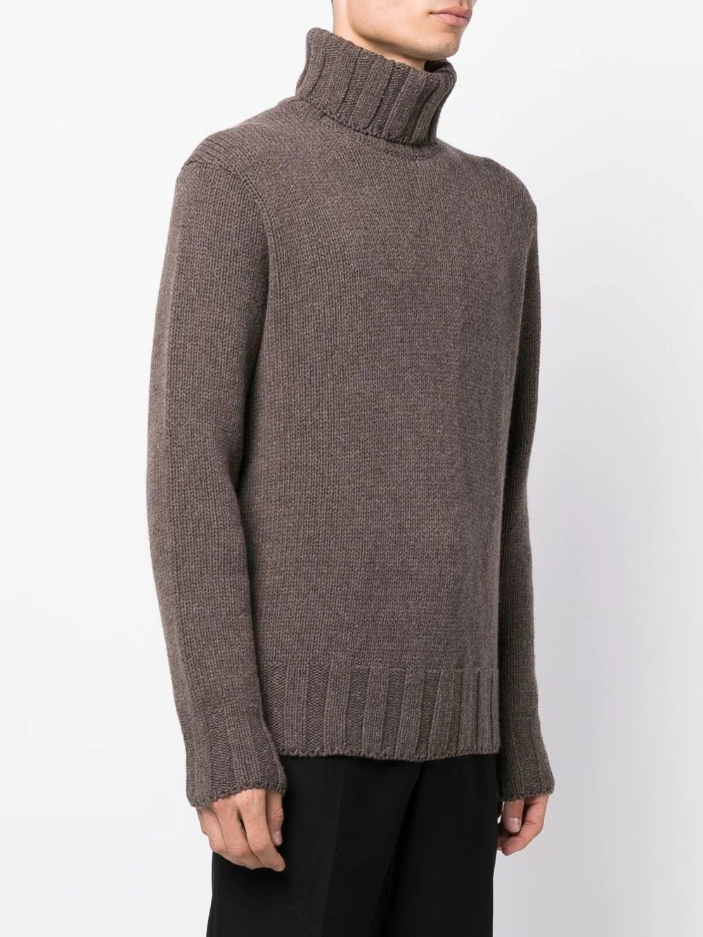 wool roll-neck jumper - 3