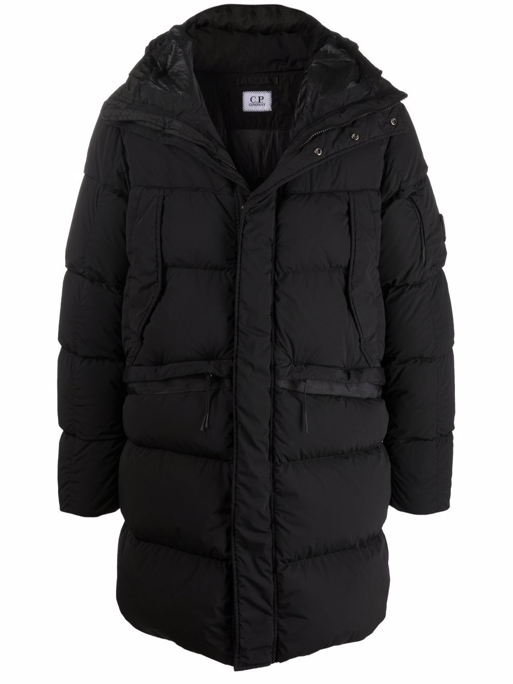 hooded padded coat - 1