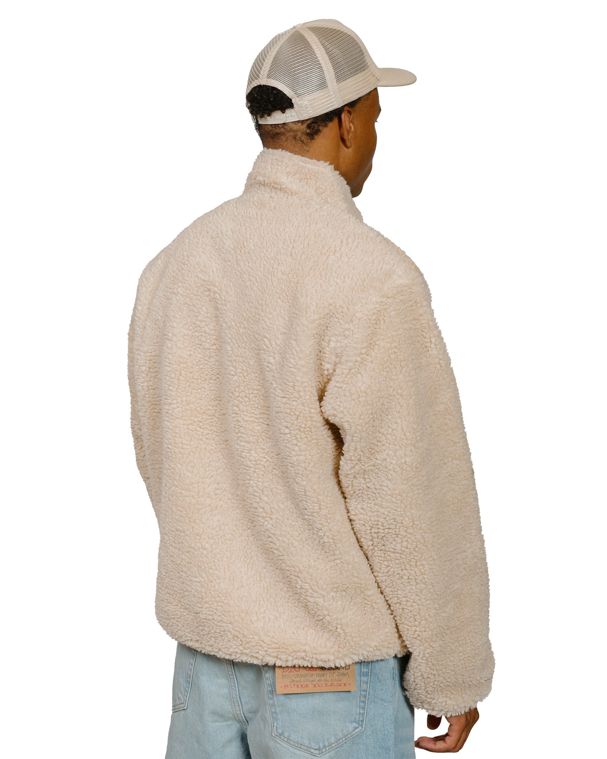 Stüssy Sherpa Reversible Jacket Natural - 4