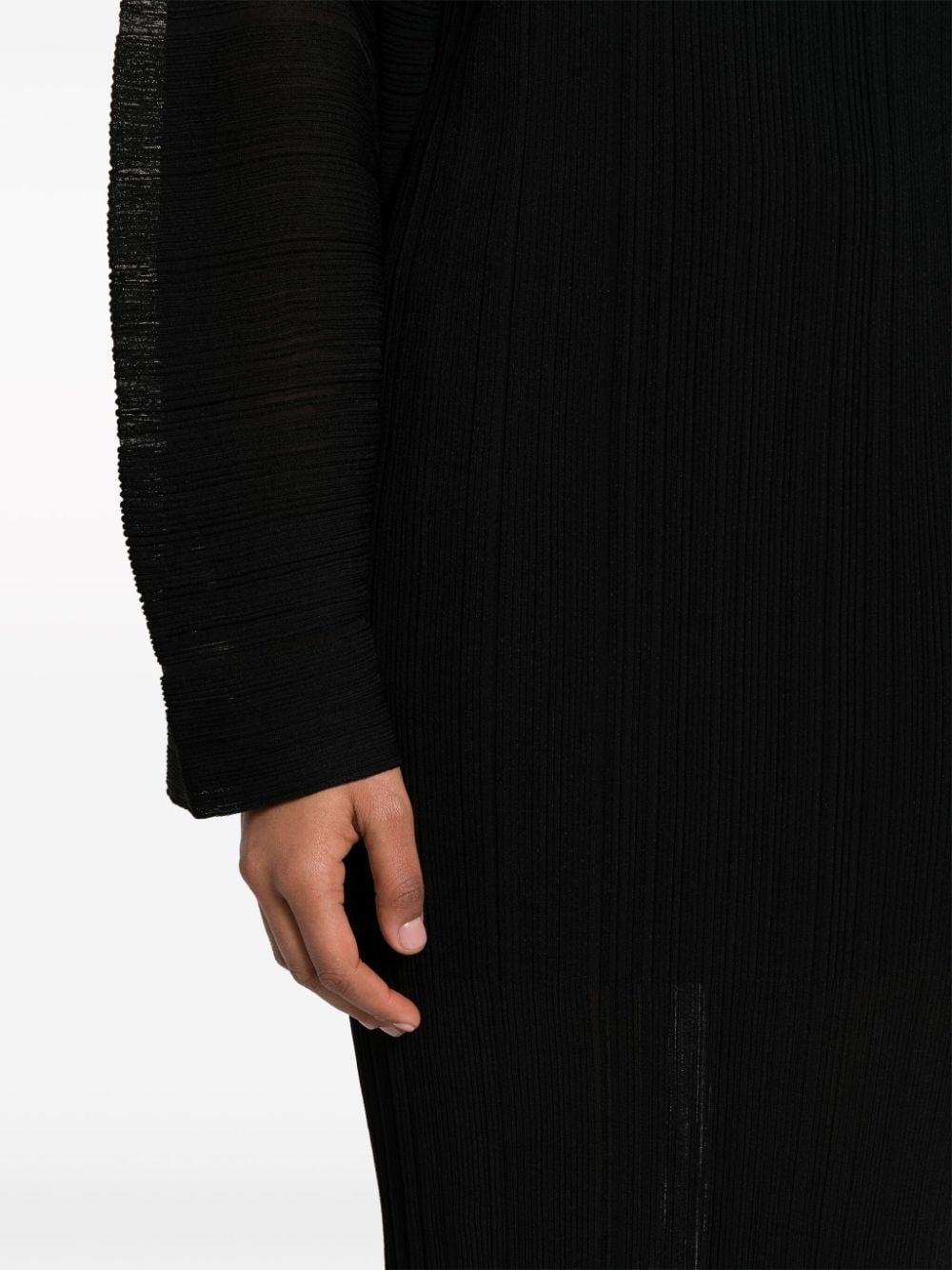 fine ribbed midi dress - 5