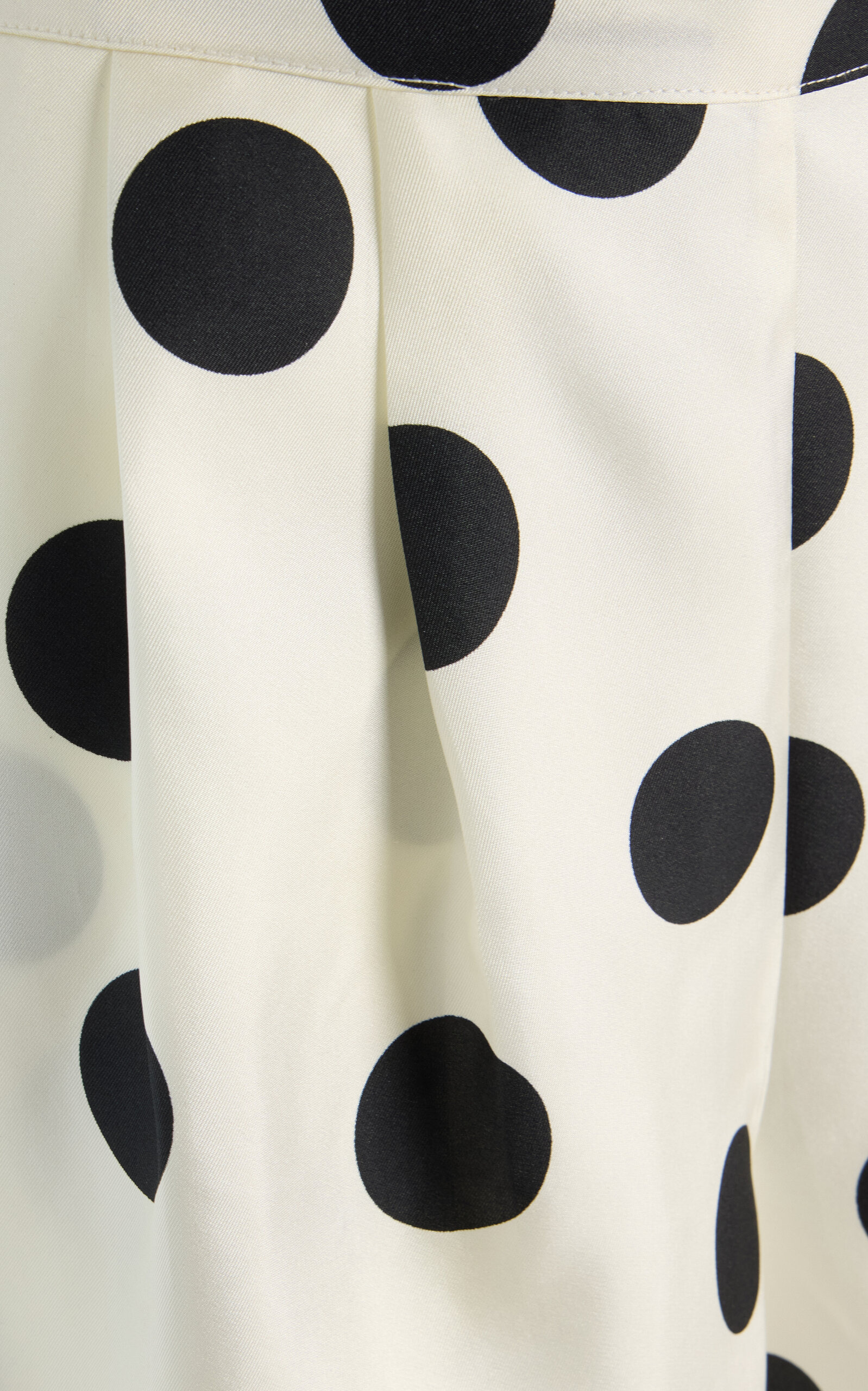 Exclusive Riviera Dallas Polka-Dot Silk-Twill Shorts black/white - 5