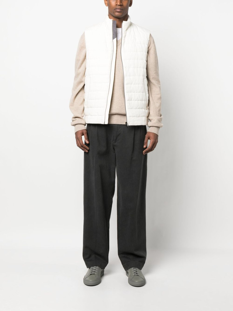 Herno padded-design feather down gilet outlook
