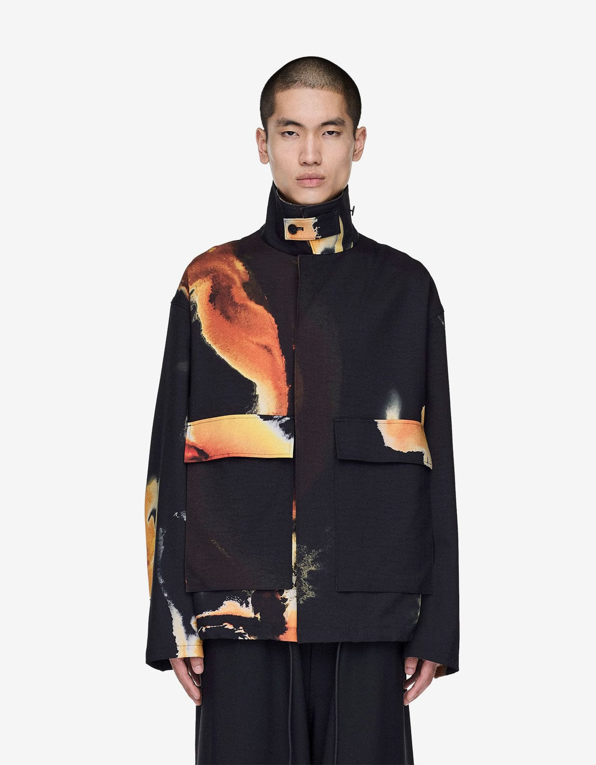 Y-3 Black AOP Sport Uniform Coach Jacket - 2