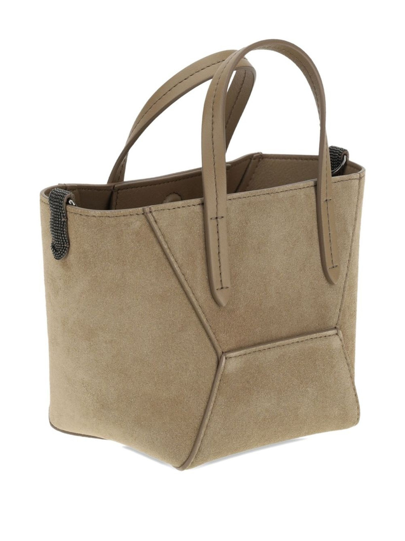 Brunello Cucinelli suede shoulder bag outlook