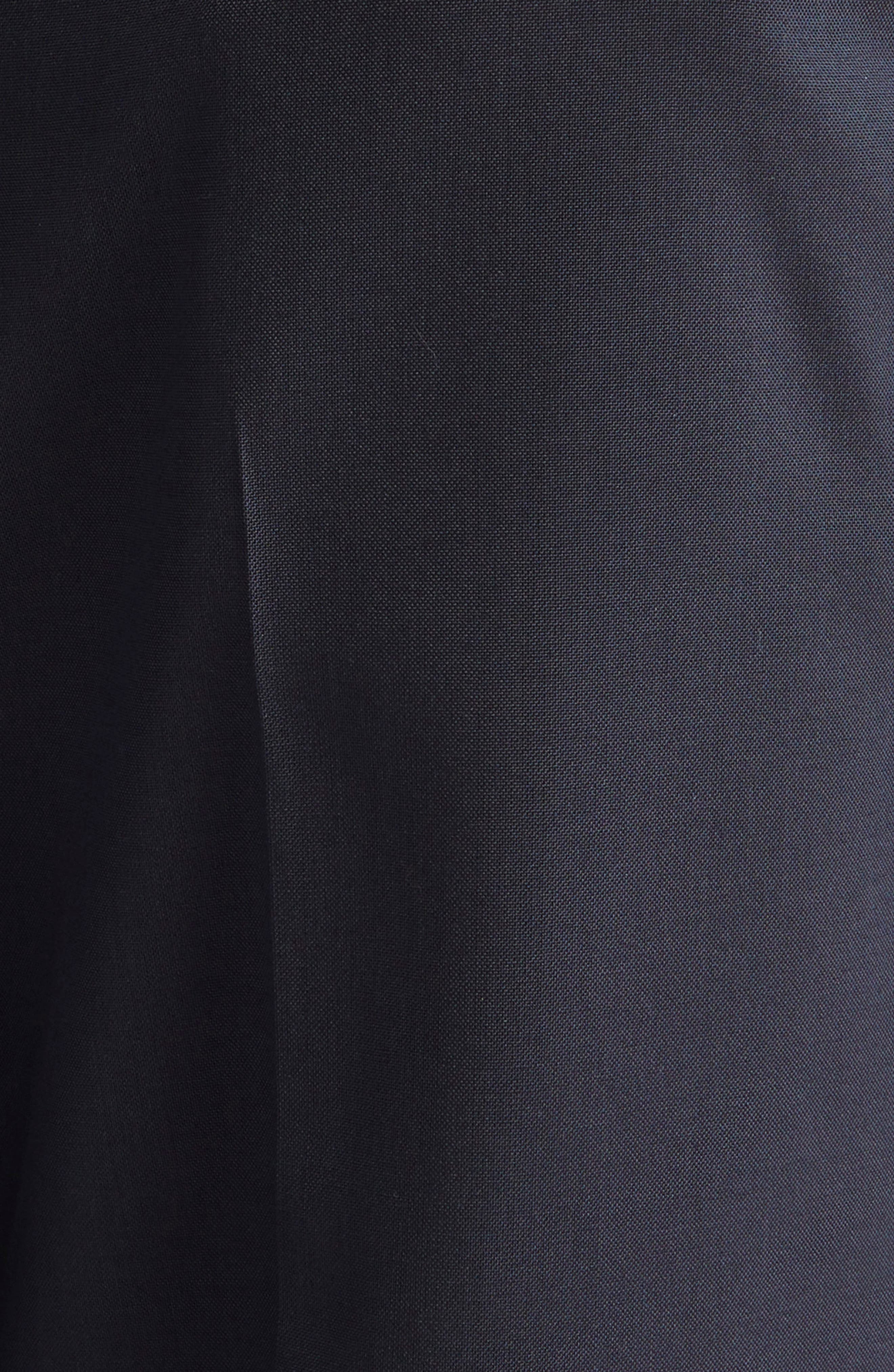 Sacai Suiting Mixed Media Straight Leg Pants in Navy/Dark Khaki at Nordstrom - 7