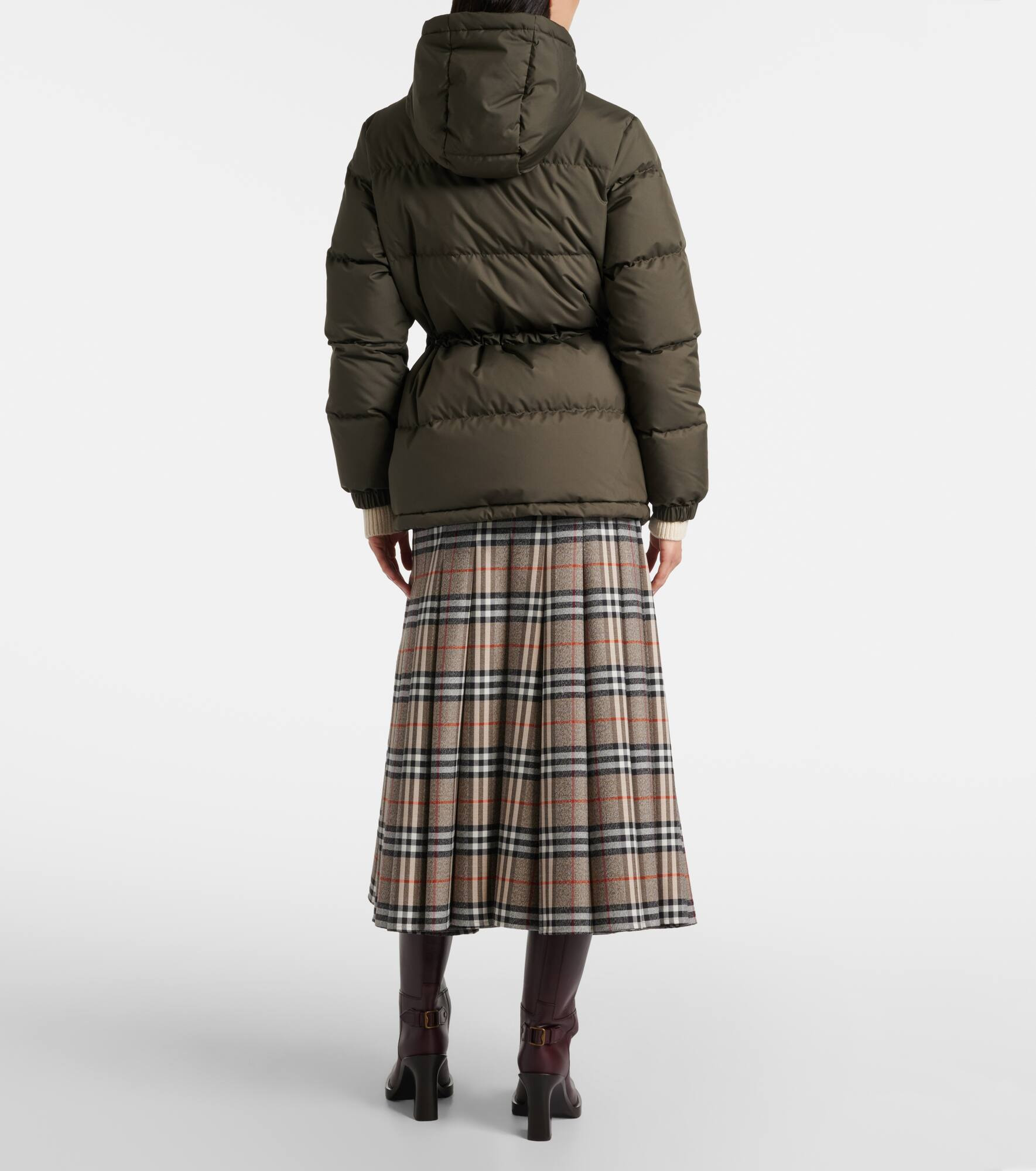 Burberry Check hooded down jacket - 3