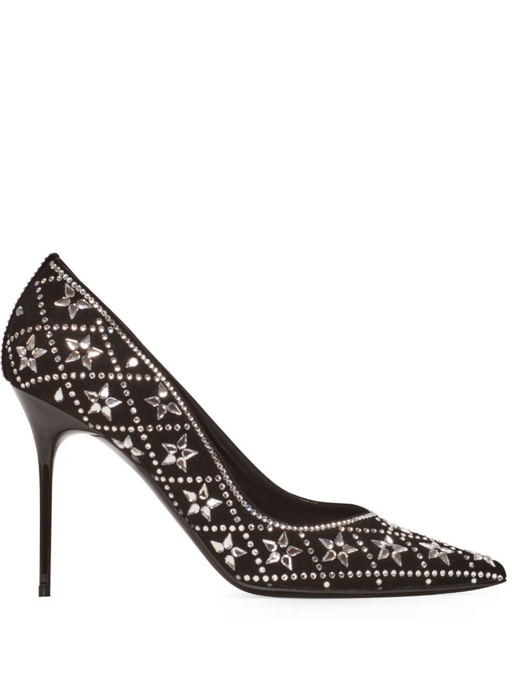 Ruby 95mm crystal-embellished pumps - 1