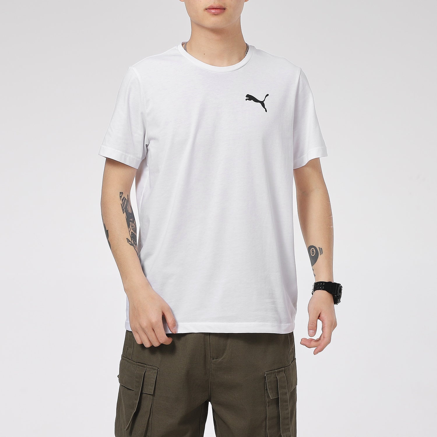 PUMA Essentials Small Logo T-Shirt 'White' 845912-02 - 3