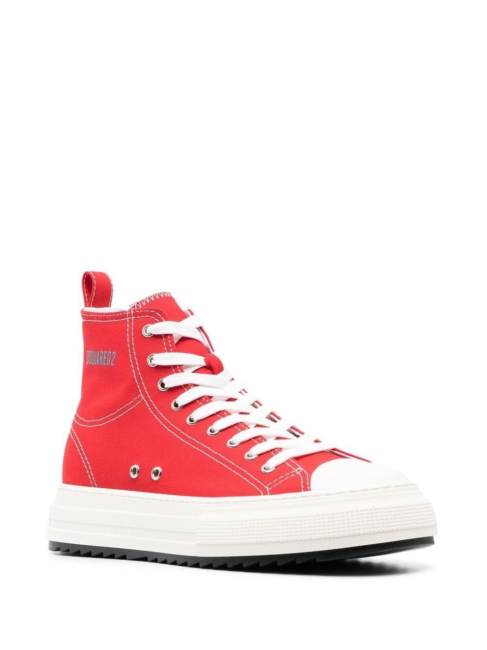 high-top flatform sneakers - 2