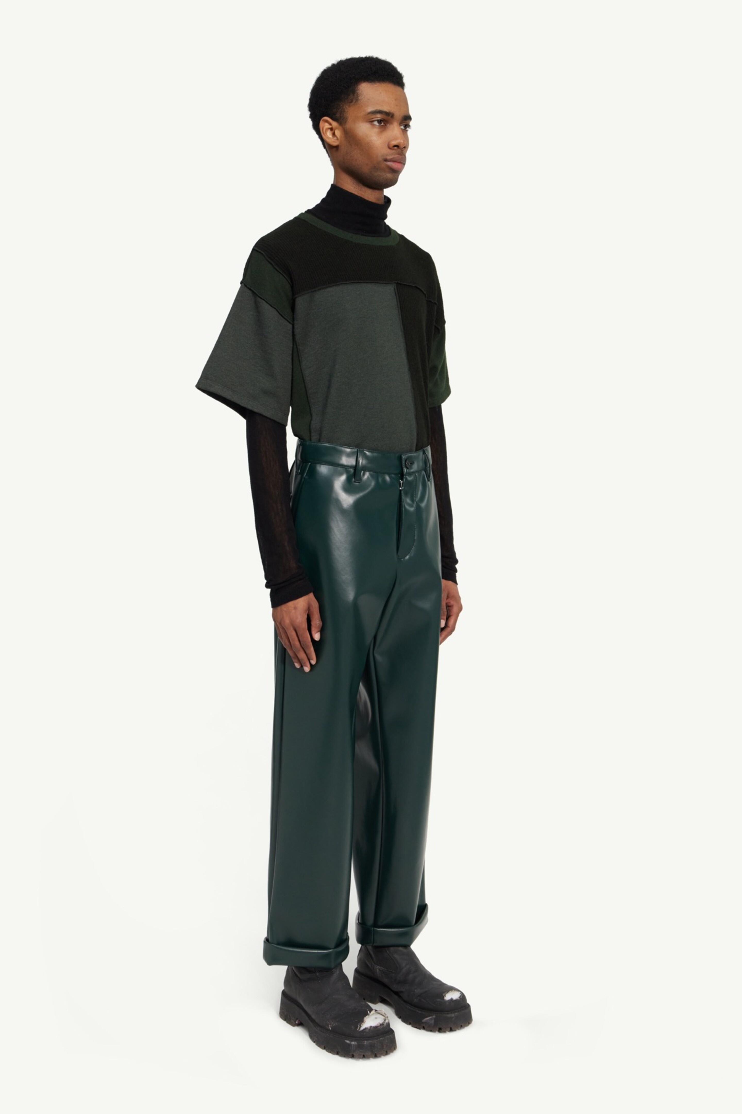 Faux leather trousers - 3