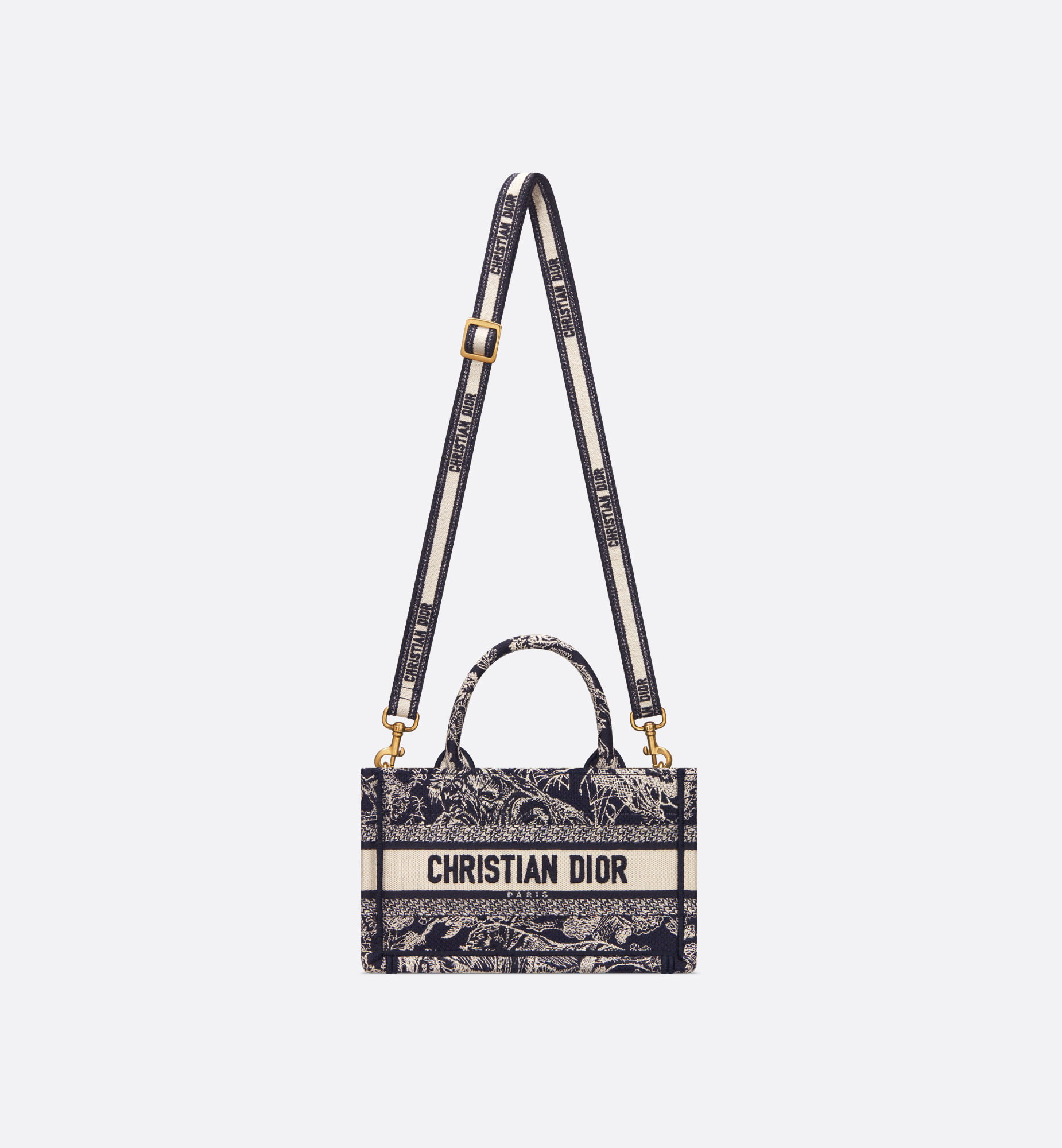 Mini Dior Book Tote with Strap - 4