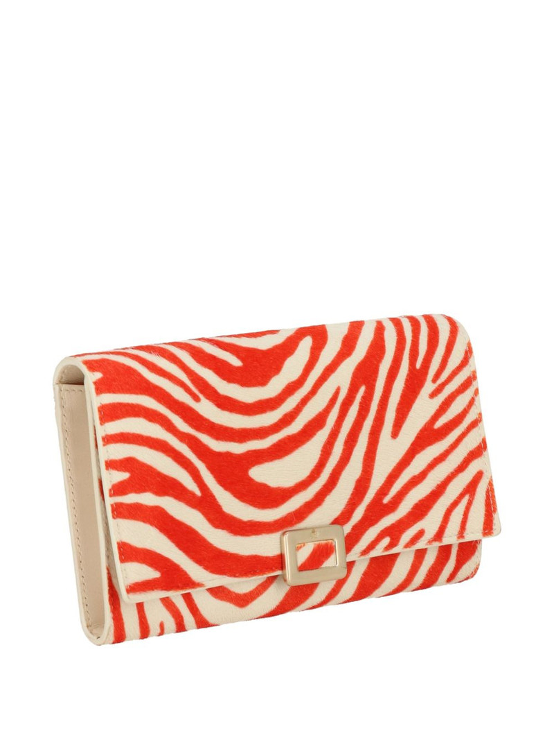Roger Vivier zebra-print buckle-detail wallet outlook